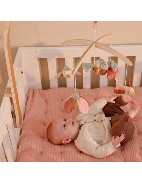 Mobile musical en bois flowers & butterflies - Little dutch