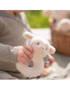 Hochet anneau souple mouton Little Farm : éveil sensoriel 2