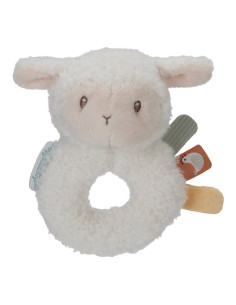 Hochet anneau souple mouton Little Farm : éveil sensoriel