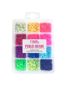 Perles heishi fluorescent