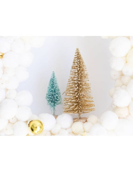 Kit couronne de noël - blanc et beige - la petite epicerie