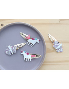 Barrettes cheveux - licornes - la petite epicerie 2