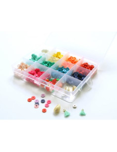 Boite de 11 couleurs pop de perles heishi 6 mm + accessoires - la petite epicerie 2