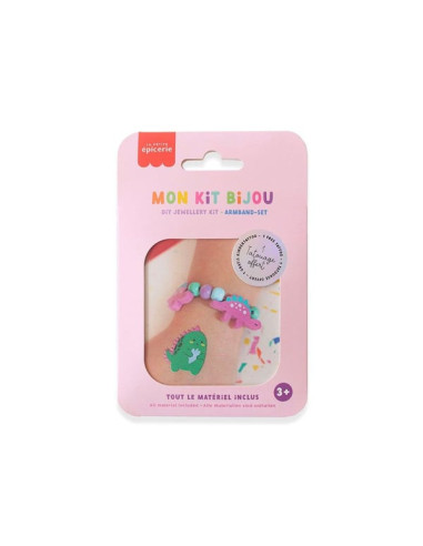 Mon kit bijou enfant - bracelet dinosaures - la petite epicerie