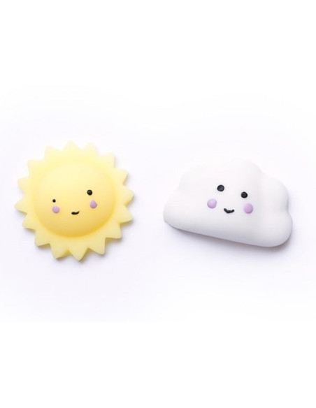 Mini squishy soleil kawaii - anti-stress - la petite epicerie