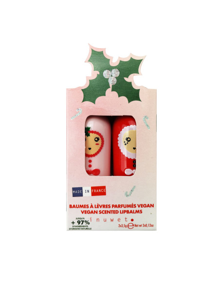 Inuwet coffret duo baumes houx noel