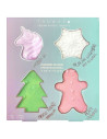 Inuwet coffret 4 fizzers bombes de bain noel