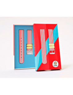 TWISTITI-BRACELET MONTRE RED STRIPES 