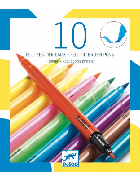 10 feutres pinceaux - pop