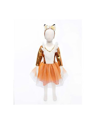 Robe de renard avec coiffe - taille 5-6 ans