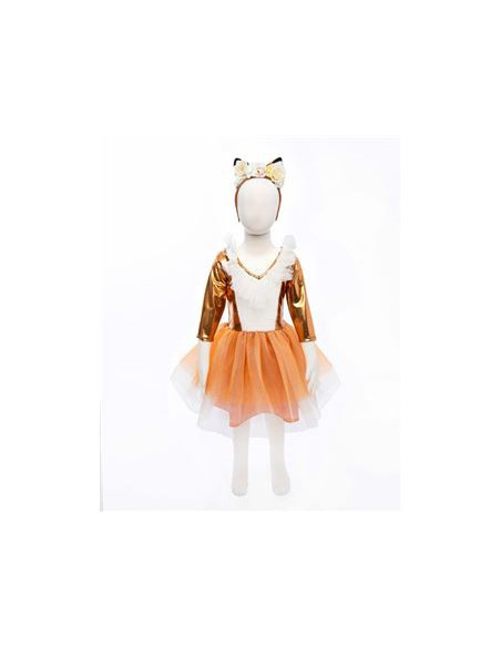 Robe de renard avec coiffe - taille 5-6 ans