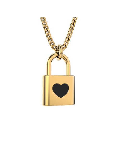 Collier love lock - chocli