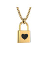 Collier love lock - chocli