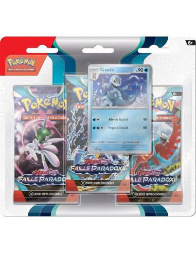 Pokémon EV04 : Pack 3 Boosters - Ecarlate et Violet - Faille Paradoxe