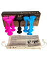 Tossit rose-bleu - jeu de flechettes ventouse