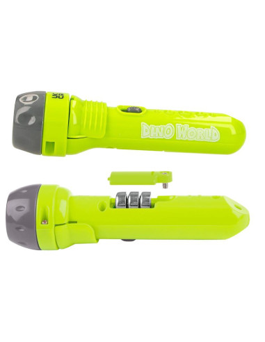 Dino World Lampe de poche avec effets visuels