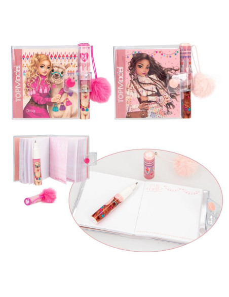 Topmodel mini bloc-notes avec stylo cosy