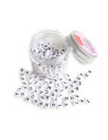 Pot perles lettres - blanc et noir - la petite epicerie