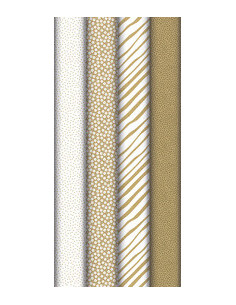 Papier cadeau kraft blanc/brun 5x0.7m - clairefontaine