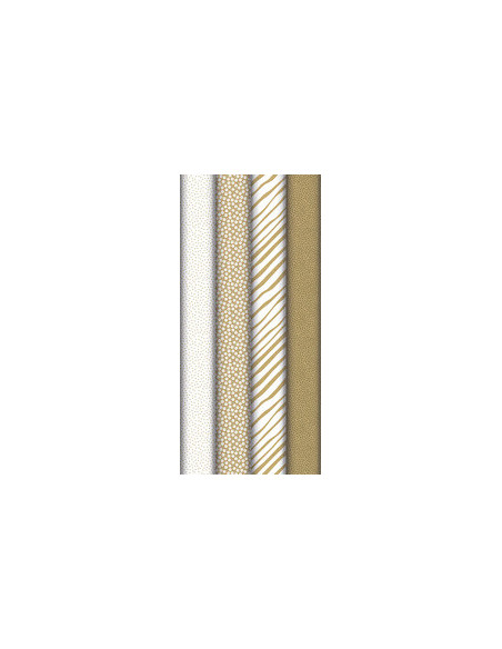 Papier cadeau kraft blanc/brun 5x0.7m - clairefontaine