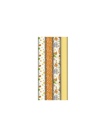 Papier cadeau safari 2x0.7m 60g - clairefontaine