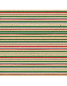 Papier cadeau kraft brun 60g 2m x0.7m noel - clairefontaine 2