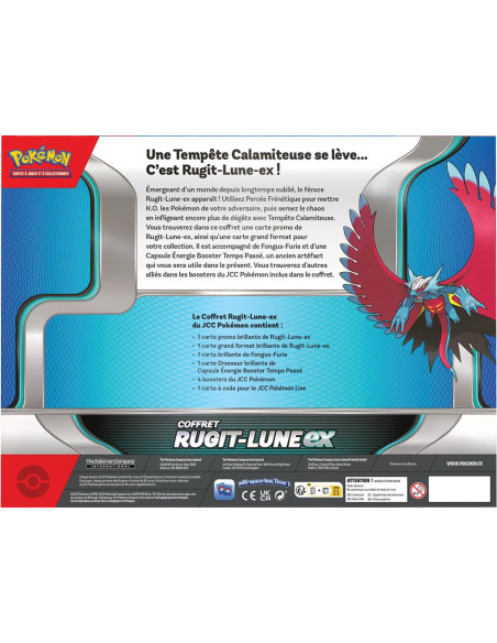 Pokémon: Coffret ex 4 boosters. Rugit-Lune/Garde-de-Ferex