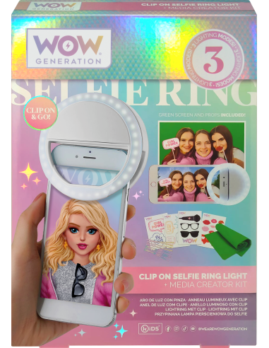 Clip lumineux a selfies et accessoires - wow generation