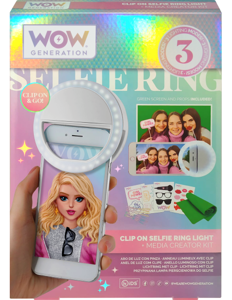 Clip lumineux a selfies et accessoires - wow generation