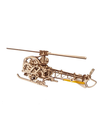 Mini hélicoptère - puzzle 3d en bois - ugears - models