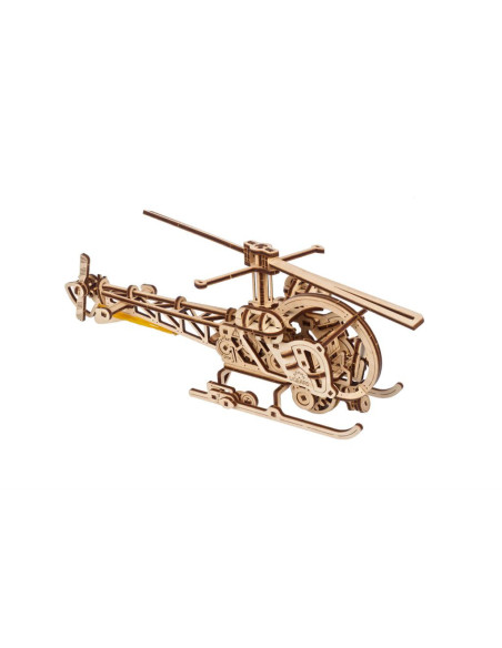 Mini hélicoptère - puzzle 3d en bois - ugears - models