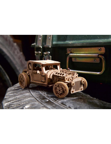 UGEARS Hot Rod Furious Mouse - Maquette rétro en bois