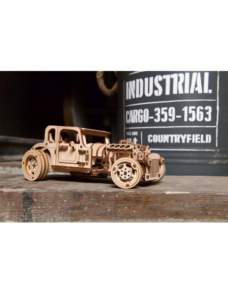 UGEARS Hot Rod Furious Mouse - Maquette rétro en bois