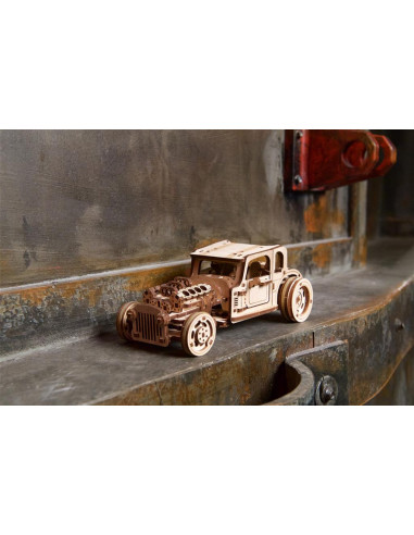 UGEARS Hot Rod Furious Mouse - Maquette rétro en bois