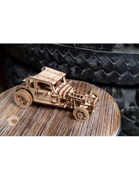 UGEARS Hot Rod Furious Mouse - Maquette rétro en bois