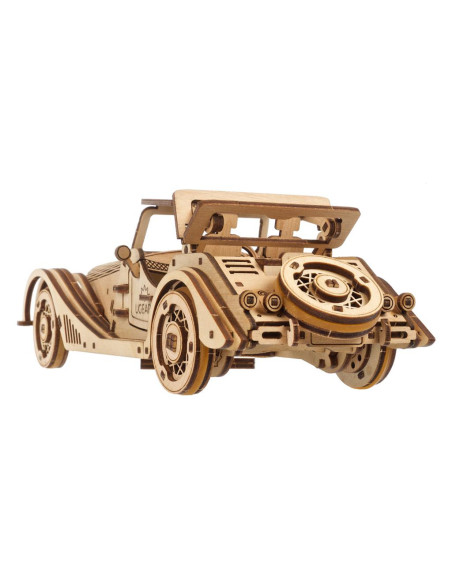 UGEARS Rapid Mouse - Voiture de sport mécanique en bois