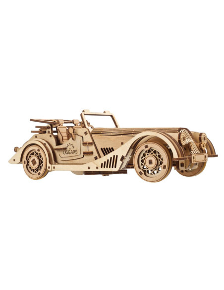 UGEARS Rapid Mouse - Voiture de sport mécanique en bois