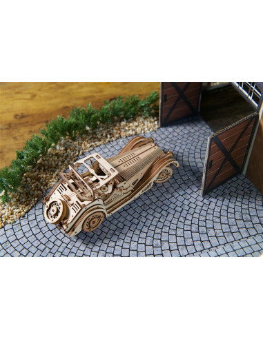 UGEARS Rapid Mouse - Voiture de sport mécanique en bois