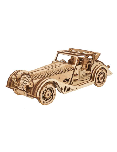 UGEARS Rapid Mouse - Voiture de sport mécanique en bois