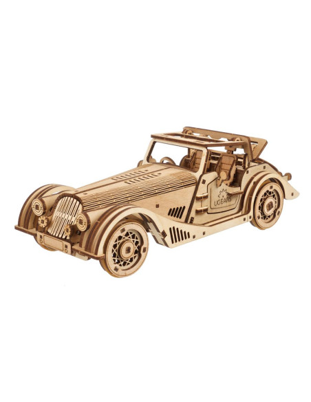 UGEARS Rapid Mouse - Voiture de sport mécanique en bois