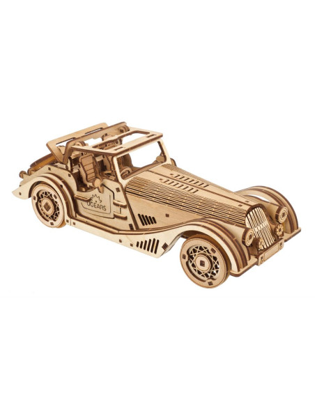 UGEARS Rapid Mouse - Voiture de sport mécanique en bois