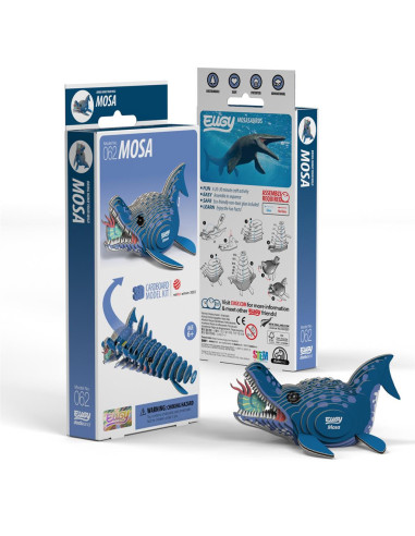 Eugy puzzle 3d - prehistoire - mosasaurus
