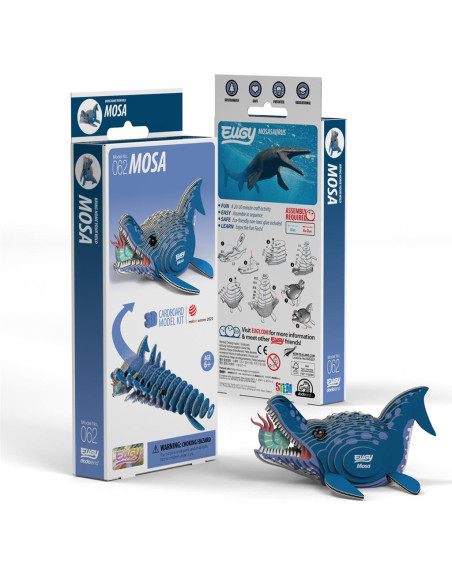 Eugy puzzle 3d - prehistoire - mosasaurus