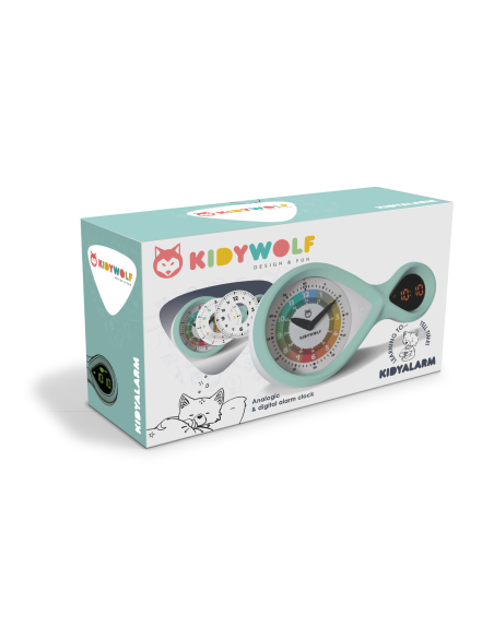 Kidyalarm réveil vert - kidywolf