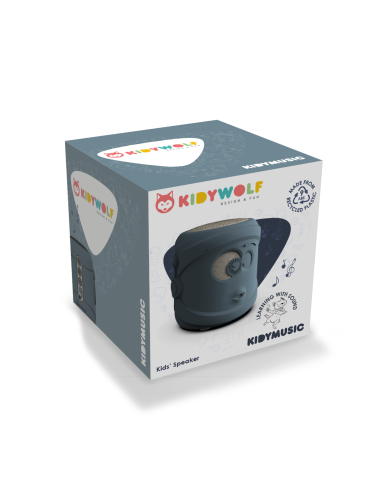 Kidymusic - enceinte bleue nova - kidywolf