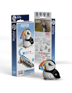 Eugy puzzle 3d - oiseau - macareux 2