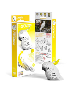 Eugy puzzle 3d - oiseau - cacatoes 2