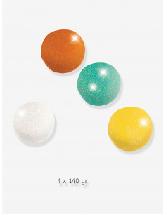 4 pots de pâte à modeler - Pailletées 2