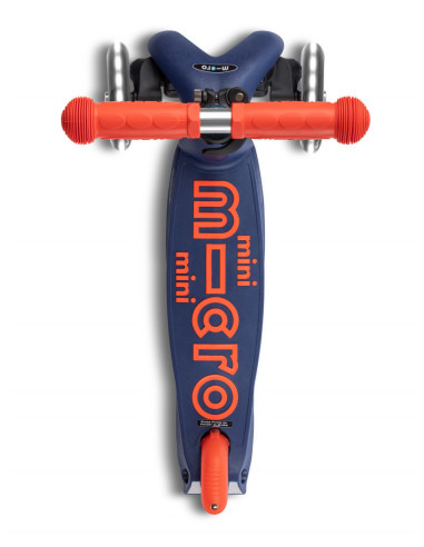 Trottinette mini micro deluxe pliable bleu marine led