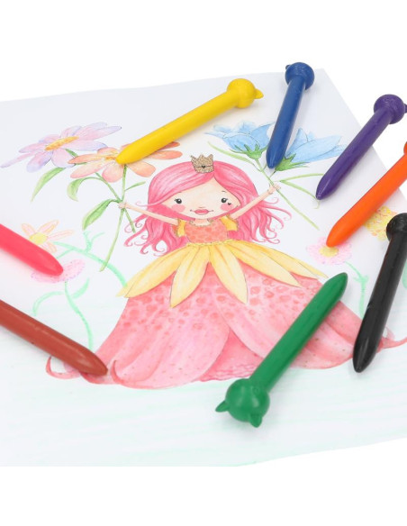 Princess Mimi Cire à colorier avec embout chat